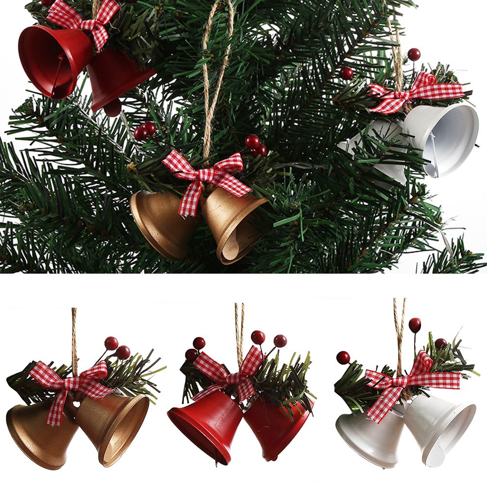Metal Horn Bell Christmas Tree Ornaments Durable Lovely Christmas Tree Hanging view 8