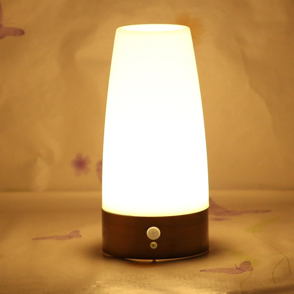 Smart Wireless Motion Sensor Night Light Battery Operated Lamp Bedside Table view 3