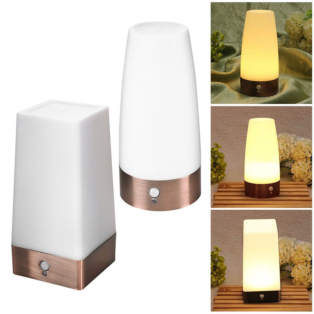 Smart Wireless Motion Sensor Night Light Battery Operated Lamp Bedside Table view 7
