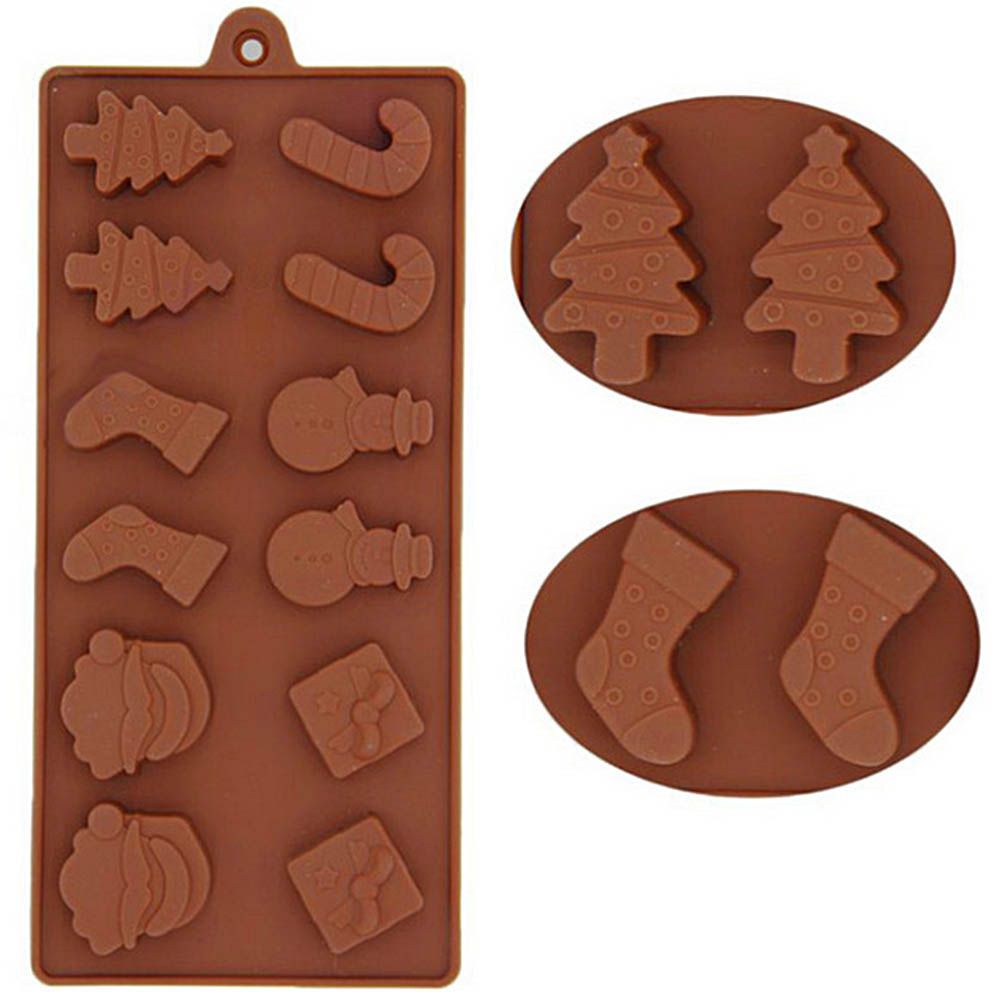 Christmas Mold Silicone Chocolate Mold Non Stick Baking Mold view 7