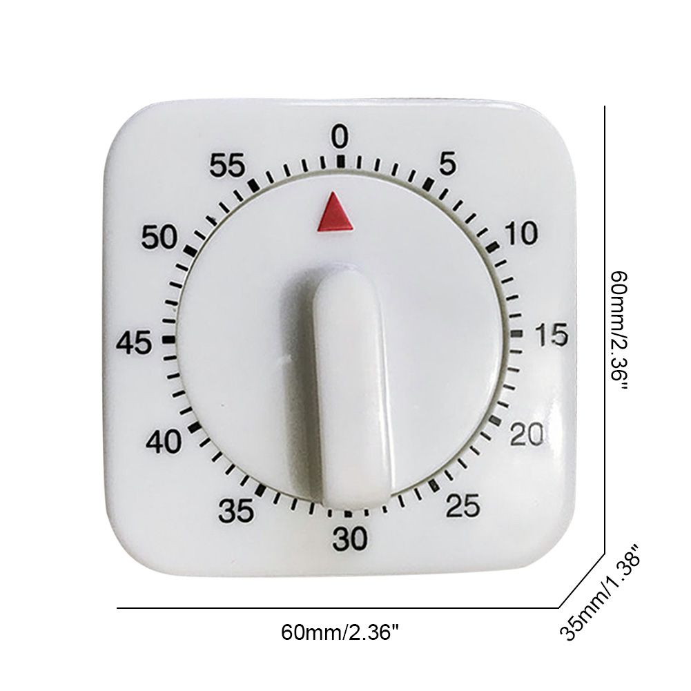 Mini Mechanical Timer 1Hr/60Min Game Count Down Counter Alarm Kitchen Cooking Tool view 2