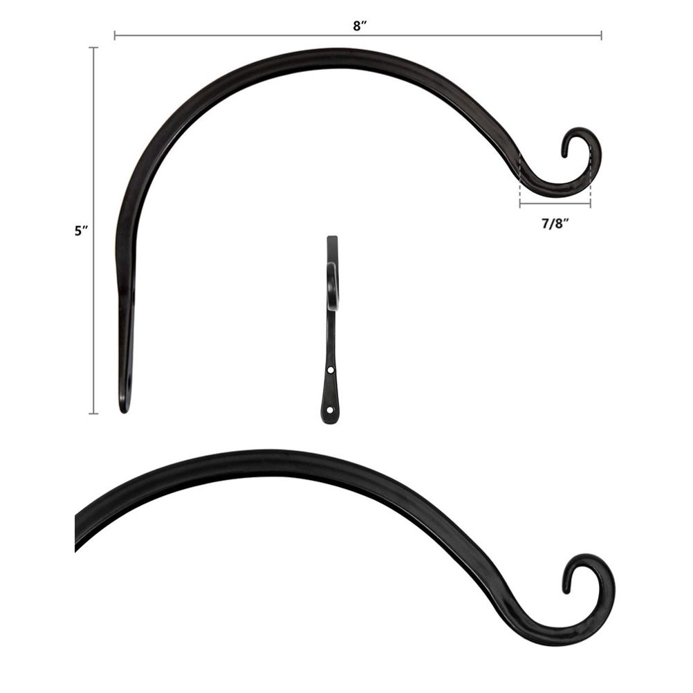 8inches Hanging Plant Bracket for Plant Hangers Outdoor Wall Plant Hanger for view 2
