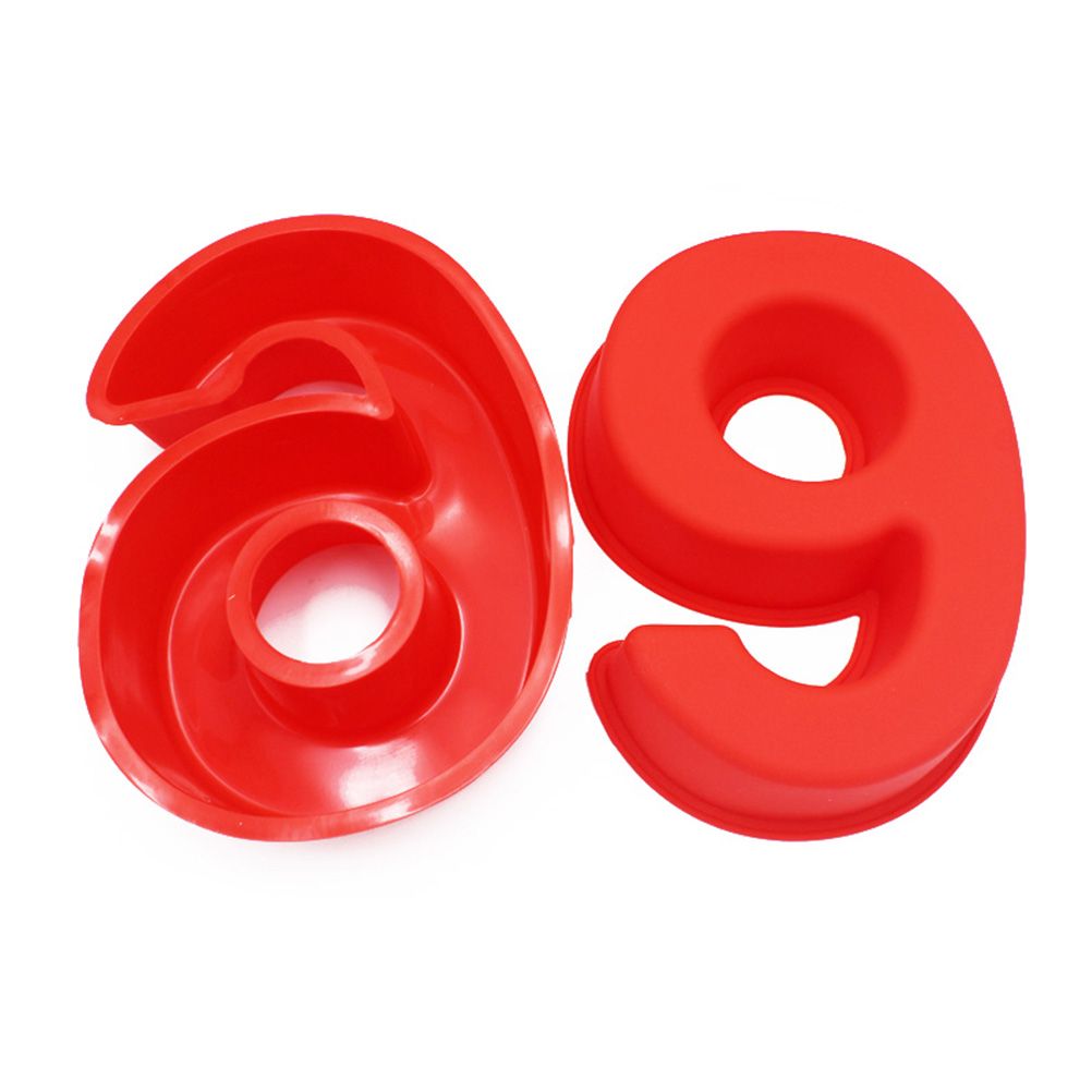 2PCS 10 Inch Silicone Cake Mold 6 and 0 Numbers DIY Silicone Cake Baking Mold view 3