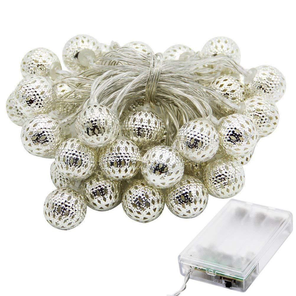 Moroccan Balls Light String 30 LEDs Fairy Light Battery Powered Decorative view 2
