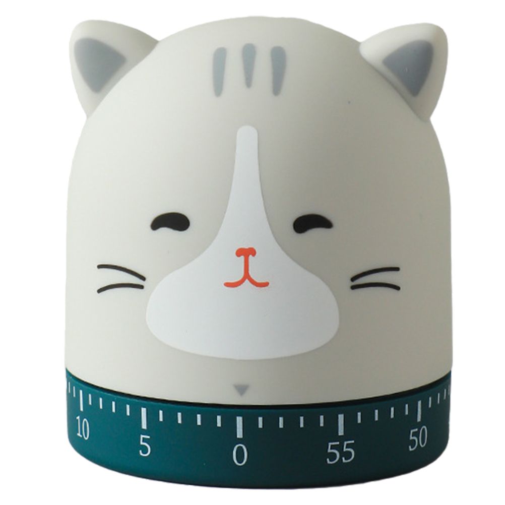 Cute Cat Timer Kitchen 60 Minutes Timer 360 Degree Rotating Timer for Baking