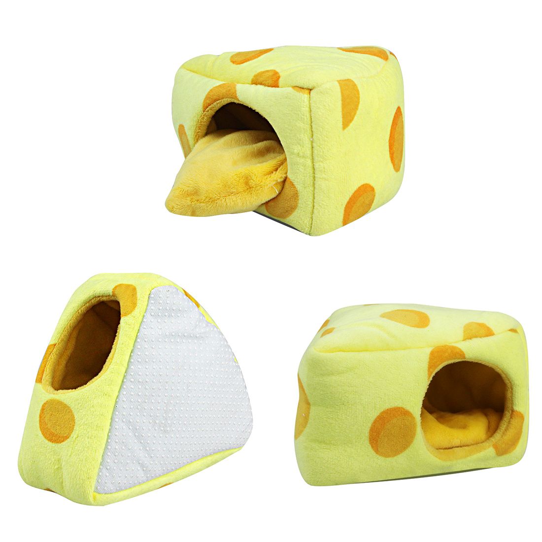 Cheese Shaped Pet Hamster Sleeping Warm Nest Winter Warm Beds Cave Pet Supplies view 8