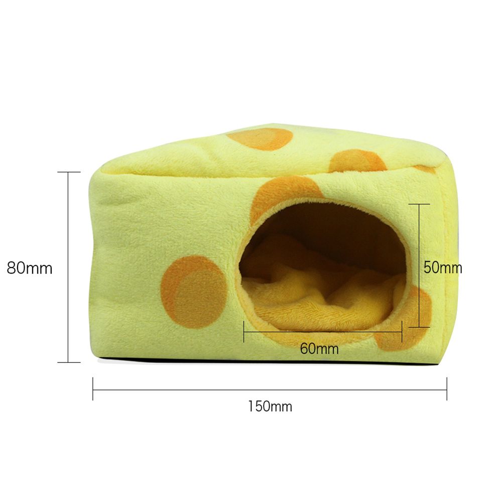 Cheese Shaped Pet Hamster Sleeping Warm Nest Winter Warm Beds Cave Pet Supplies view 10