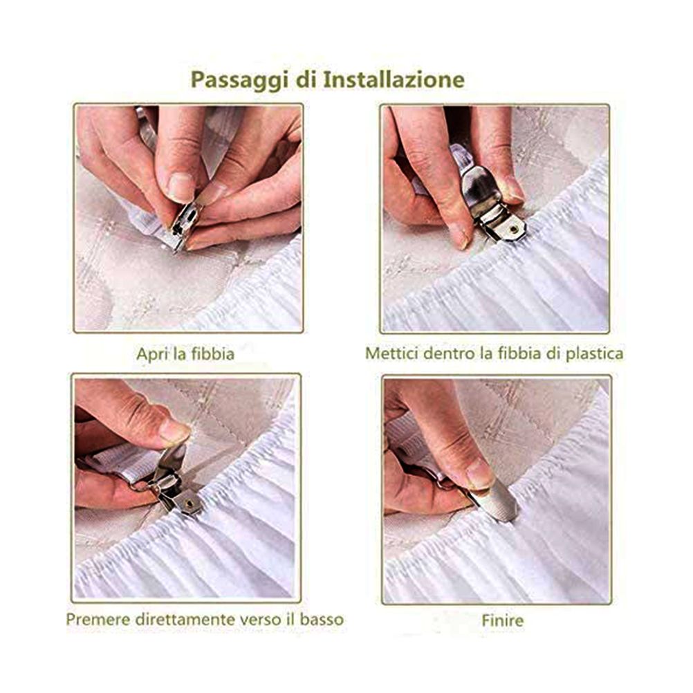 8pcs Bed Sheet Clip Adjustable Mattress Suspenders Clip Elastic Bed Holder view 6