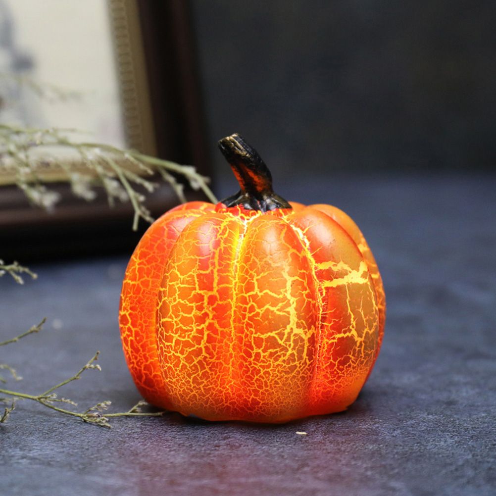 LED Halloween Pumpkin Lantern Resin Pumpkin Lamp Multiple Shapes Halloween view 3