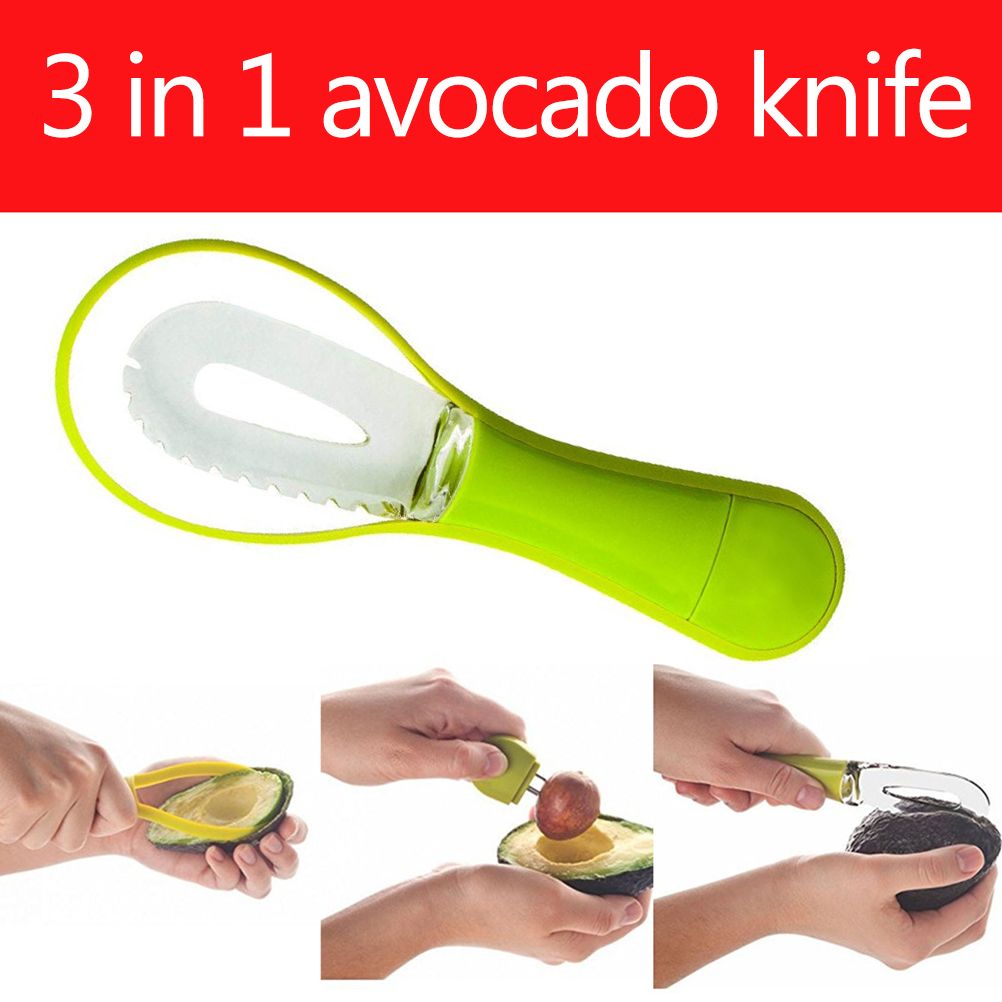 Avocado Slicing Tool 3 in 1 Avocado Cutter Tool with Comfort Grip Handle Shea