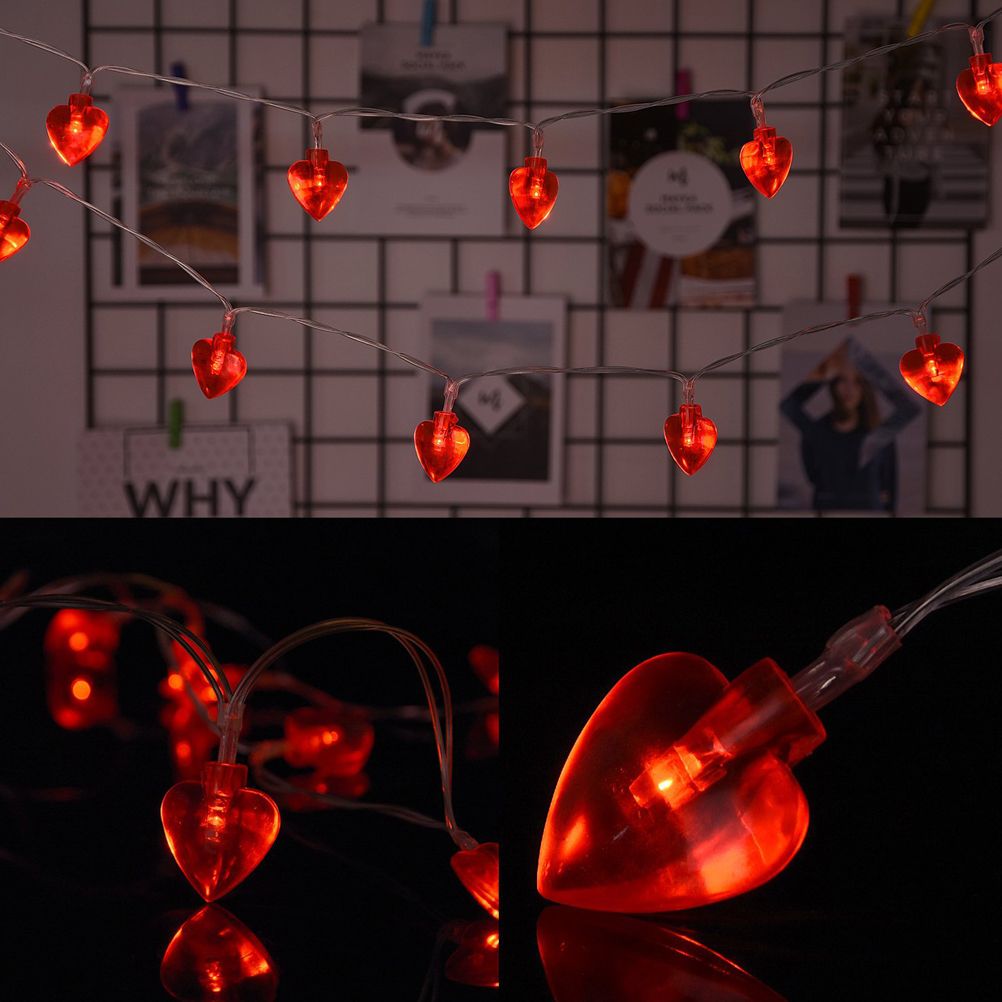 Heart Shaped String Light Valentine's Day LED String Light DIY Decorative Light view 6