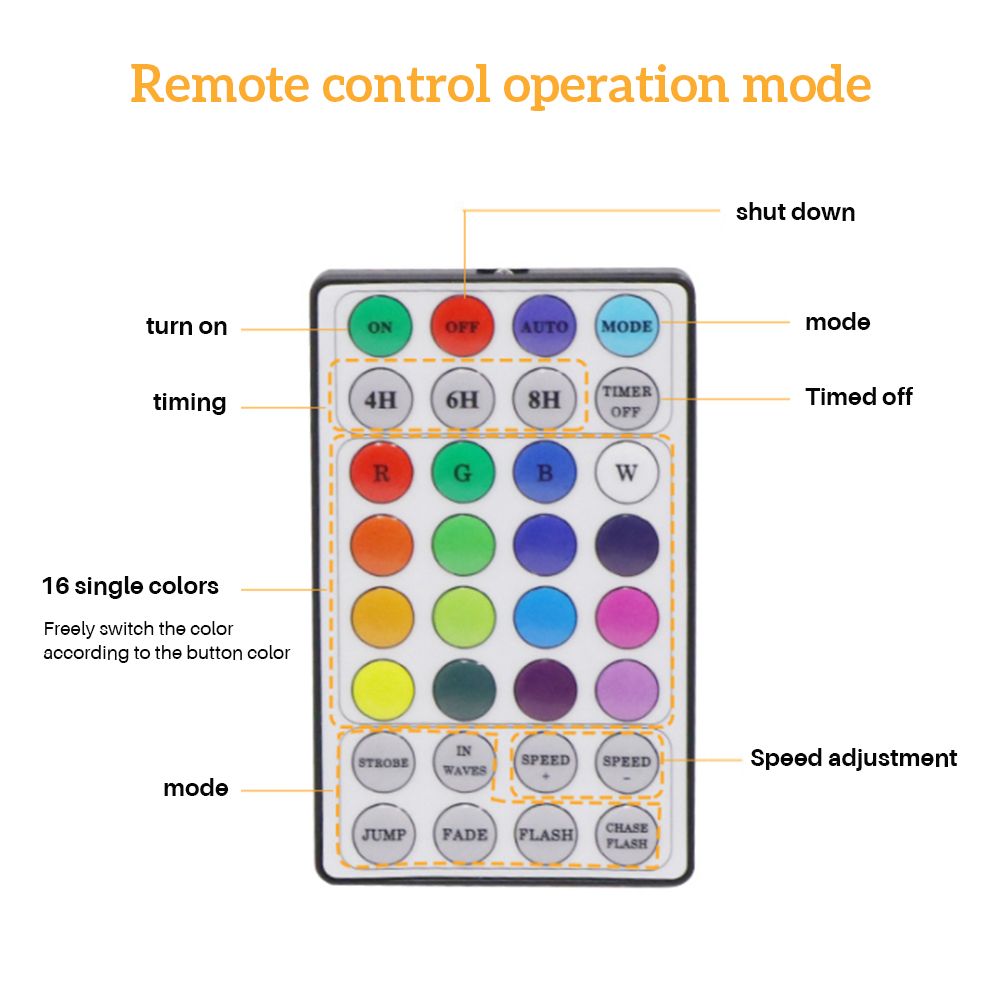 12M Fairy String Lights Remote Control RGB Colors 100 LED Bulbs Copper Wire view 2