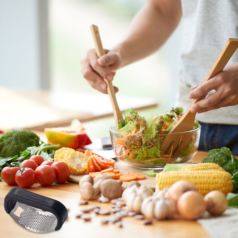 Garlic Press Stainless Steel 2 In 1 Garlic Cutter and Bottle Opener Manual view 2