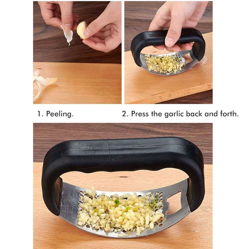 Garlic Press Stainless Steel 2 In 1 Garlic Cutter and Bottle Opener Manual view 7