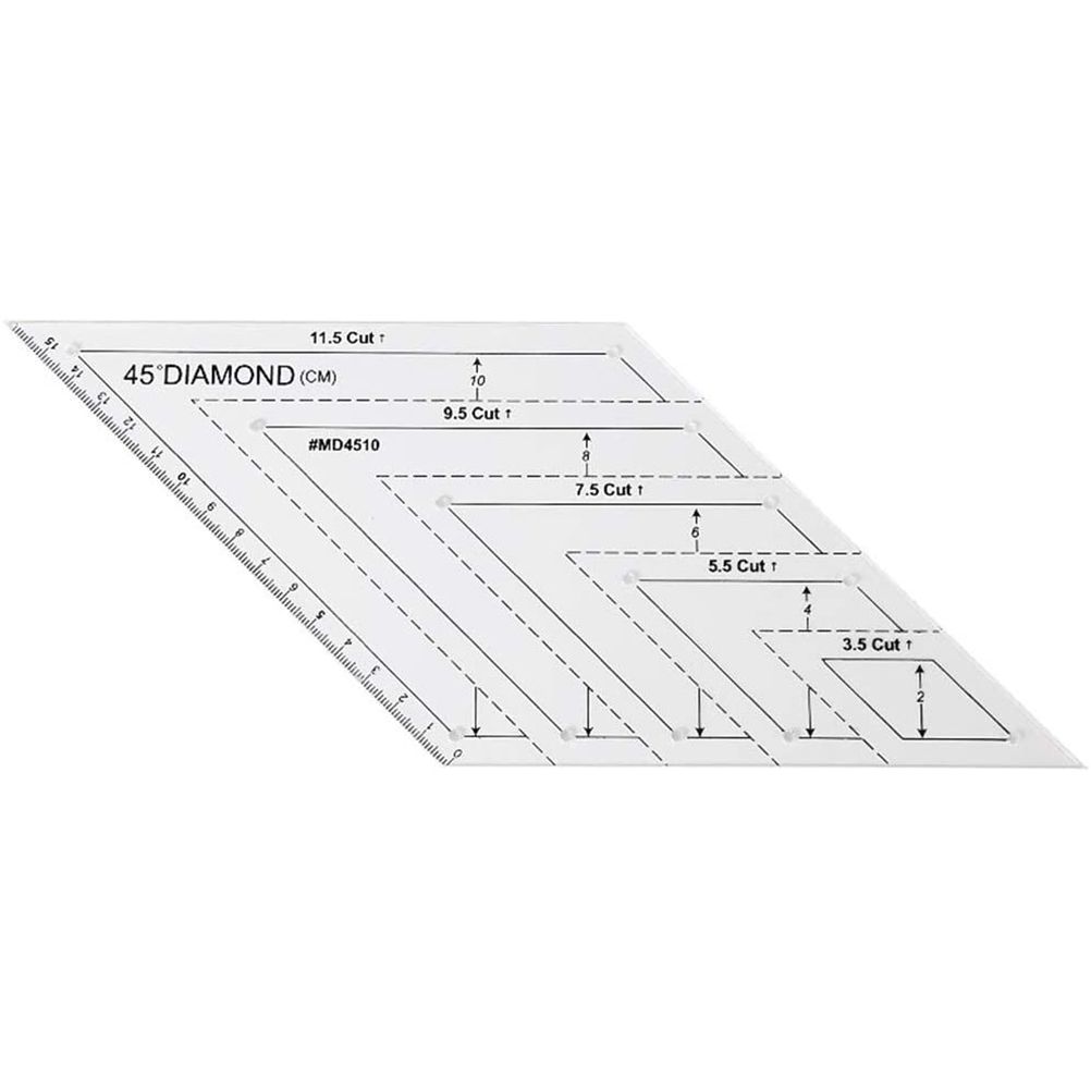 4 pcs/set Sewing Ruler Acrylic Handmade Quilt Templates Stencil Grade Ruler view 4