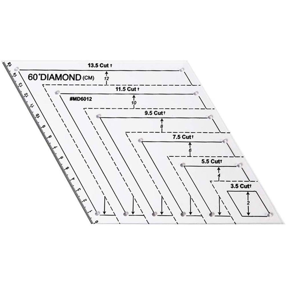 4 pcs/set Sewing Ruler Acrylic Handmade Quilt Templates Stencil Grade Ruler view 7