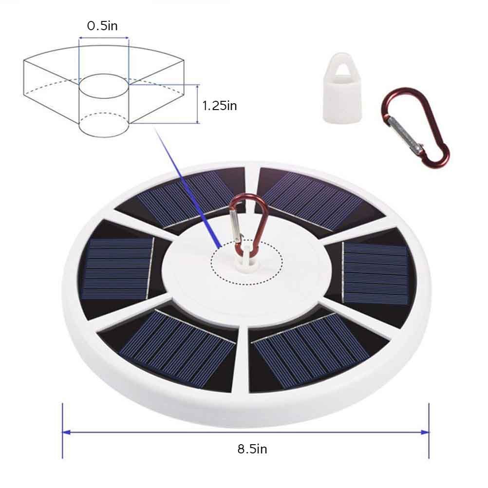 42LED Solar Flag Pole Light Flagpole Solar Light for Flag Pole Topper view 4