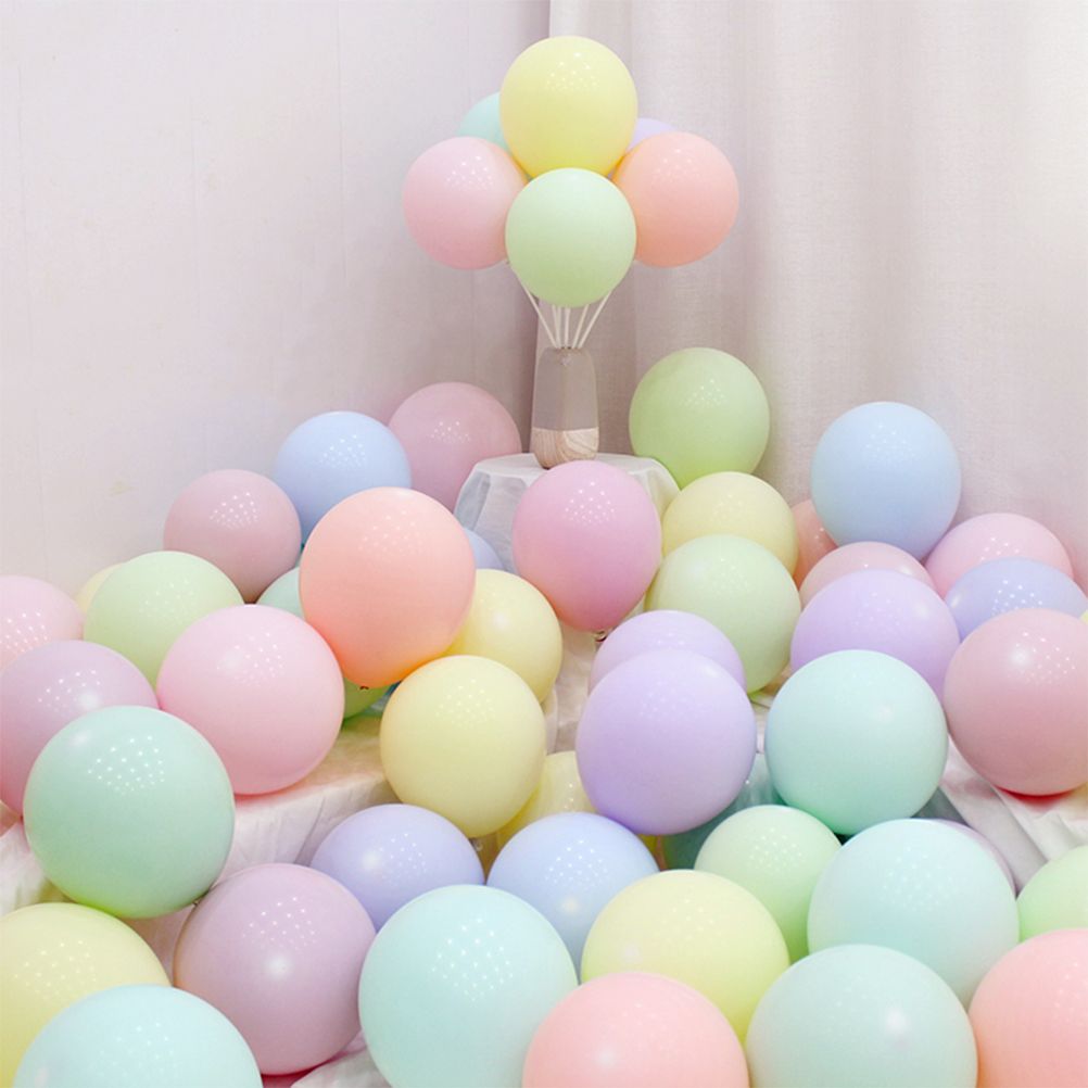 100pcs Mix Color 10inch Macaron Color Latex Balloons Baby Birthday Event Party view 3