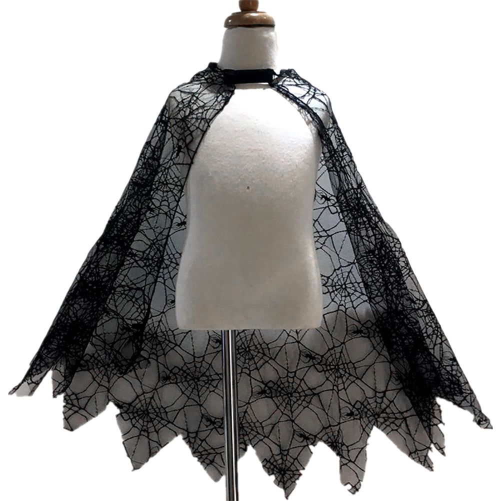 Halloween Cobweb Cloak Children Cosplay Costume Masquerade Performance Costume