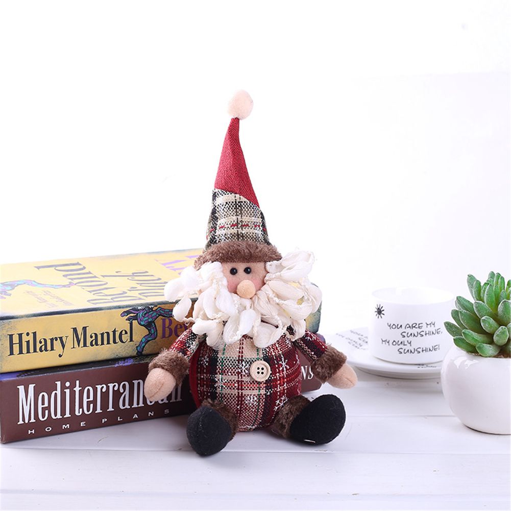 Fashion Cute Santa Snowman Deer Shaped Doll Christmas Doll Christmas Tree view 5