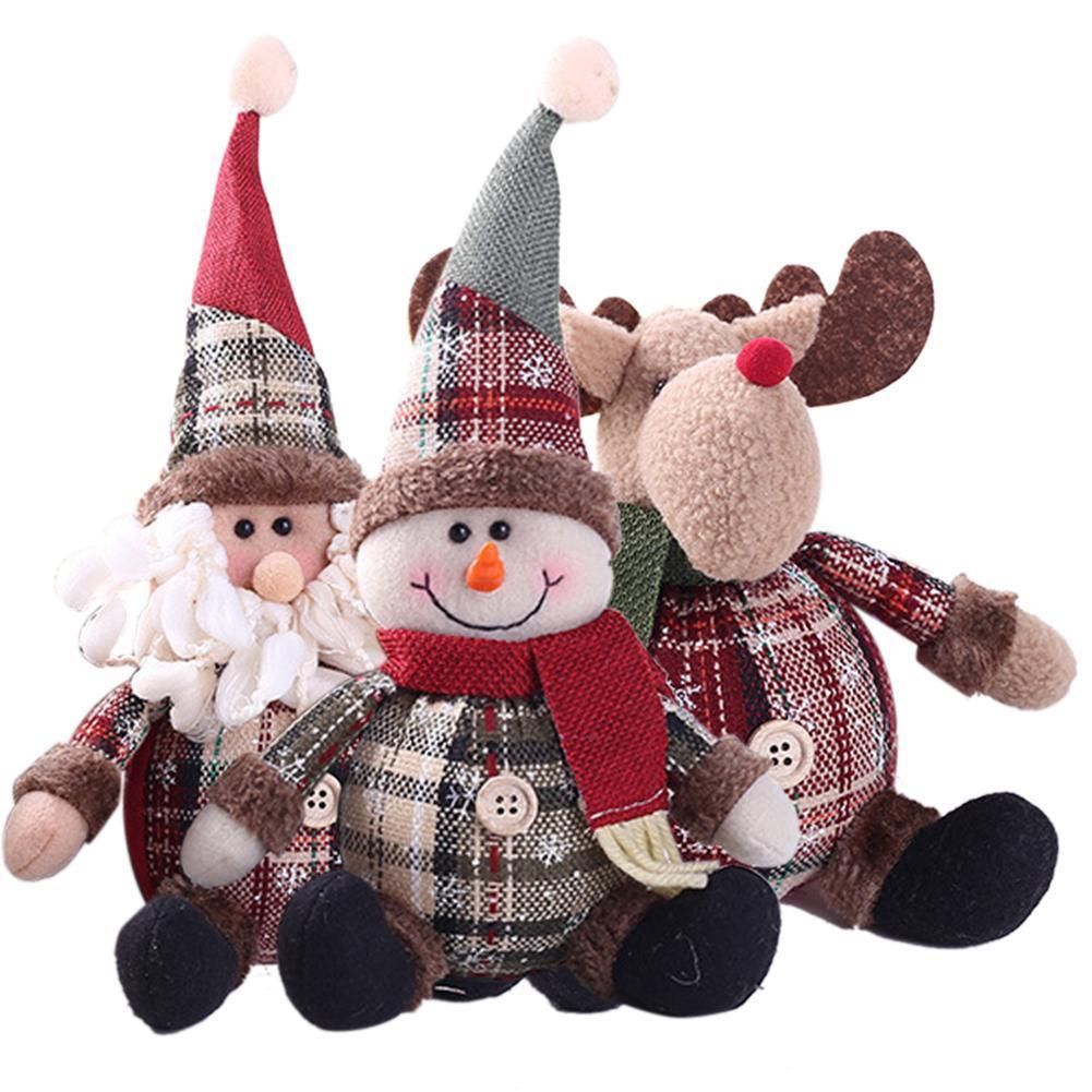 Fashion Cute Santa Snowman Deer Shaped Doll Christmas Doll Christmas Tree view 9