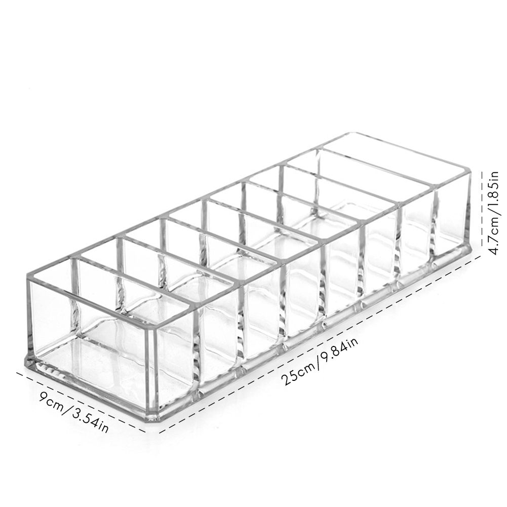 8 Slots Cosmetic Organizer Powder Storage Box Household Women Makeup Tool Case view 2
