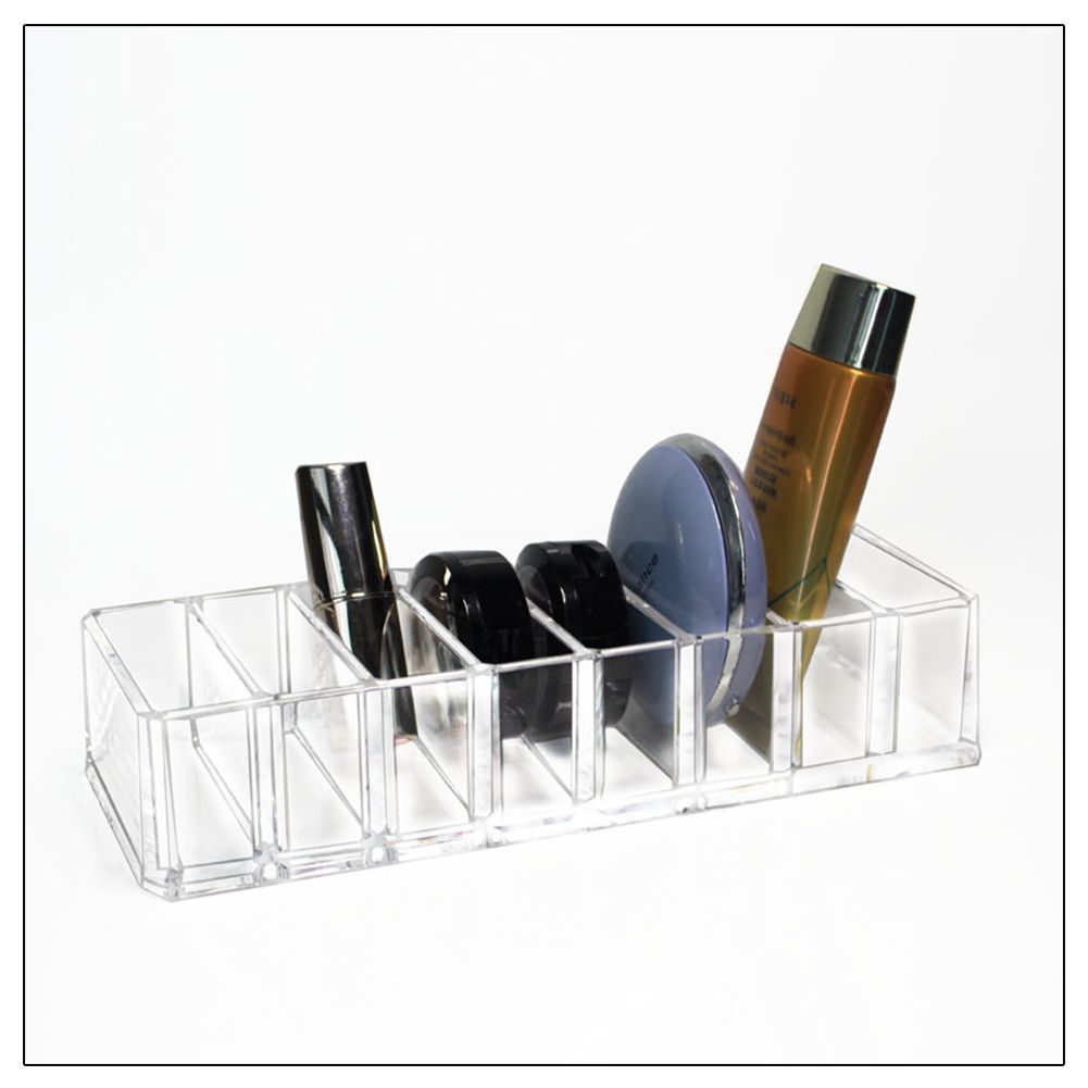 8 Slots Cosmetic Organizer Powder Storage Box Household Women Makeup Tool Case view 4