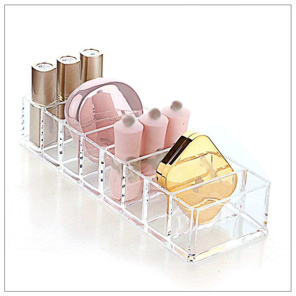 8 Slots Cosmetic Organizer Powder Storage Box Household Women Makeup Tool Case view 5