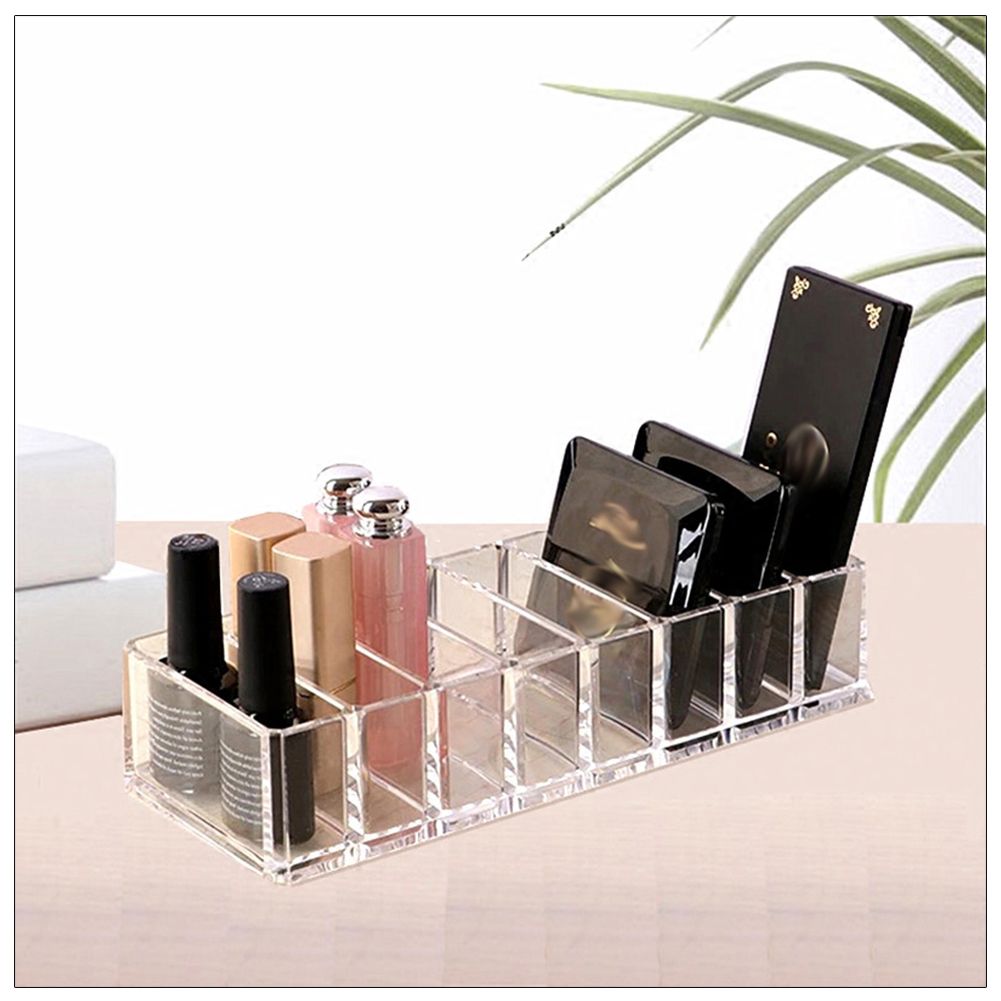 8 Slots Cosmetic Organizer Powder Storage Box Household Women Makeup Tool Case view 7