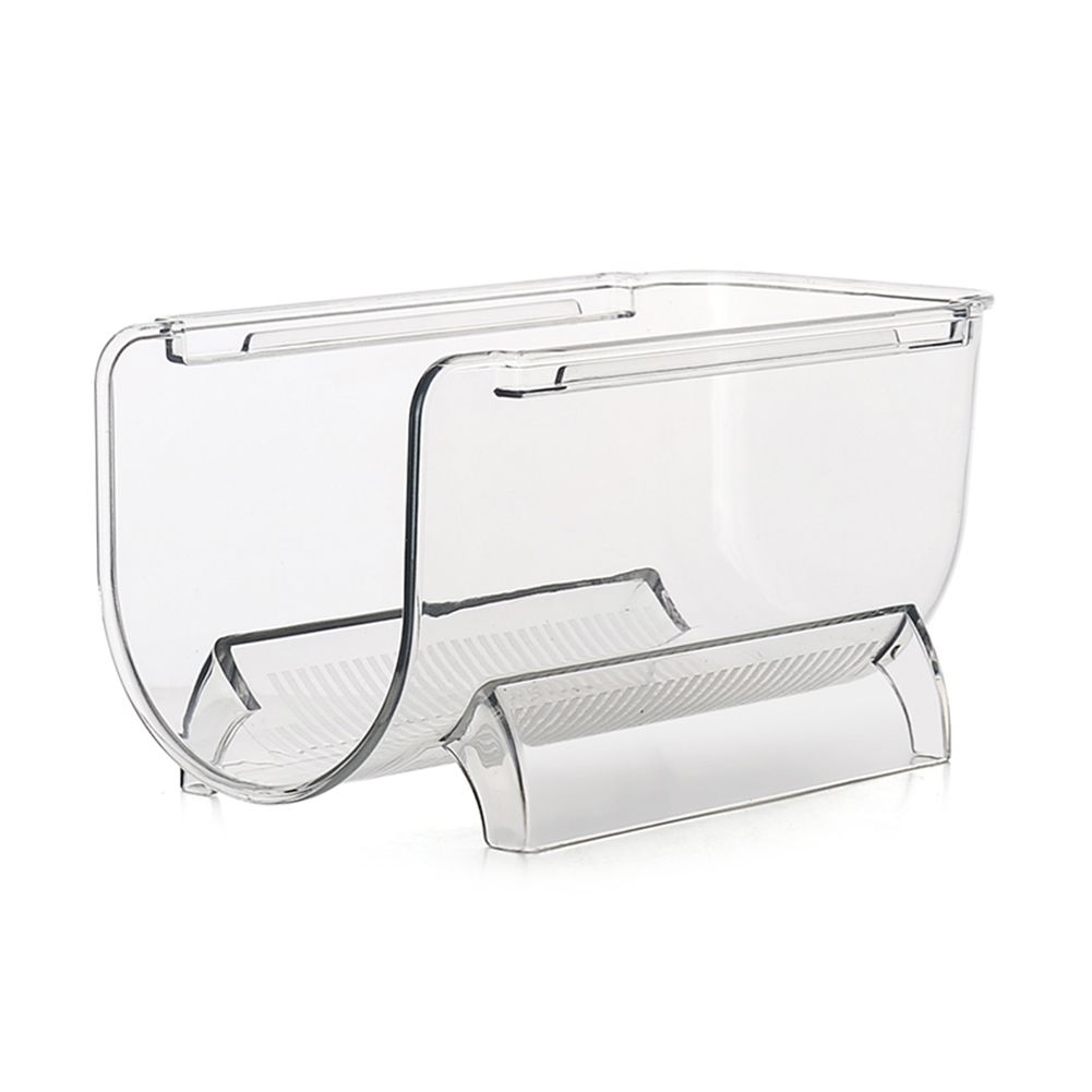 Clear Wine Bottle Organizers Stackable Plastic Wine Rack Holder for Kitchen view 3