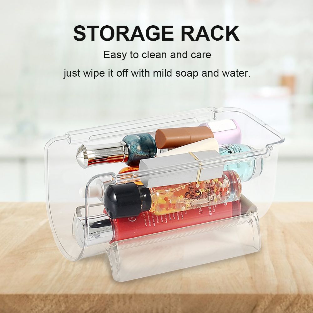 Clear Wine Bottle Organizers Stackable Plastic Wine Rack Holder for Kitchen view 6
