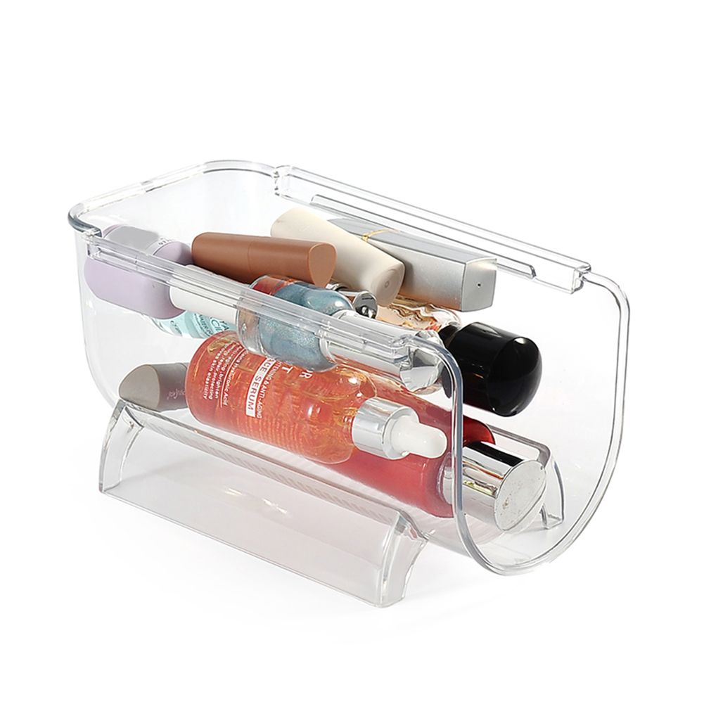 Clear Wine Bottle Organizers Stackable Plastic Wine Rack Holder for Kitchen view 10