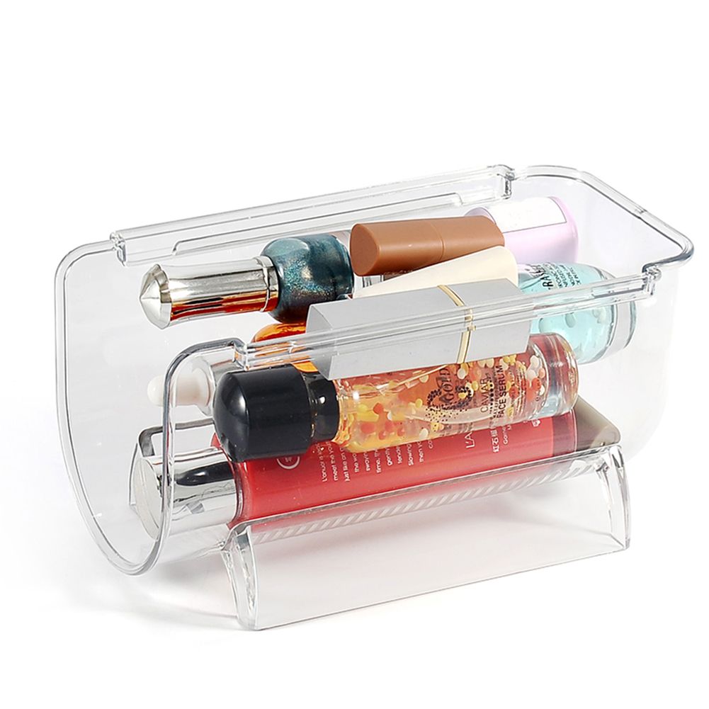 Clear Wine Bottle Organizers Stackable Plastic Wine Rack Holder for Kitchen view 11