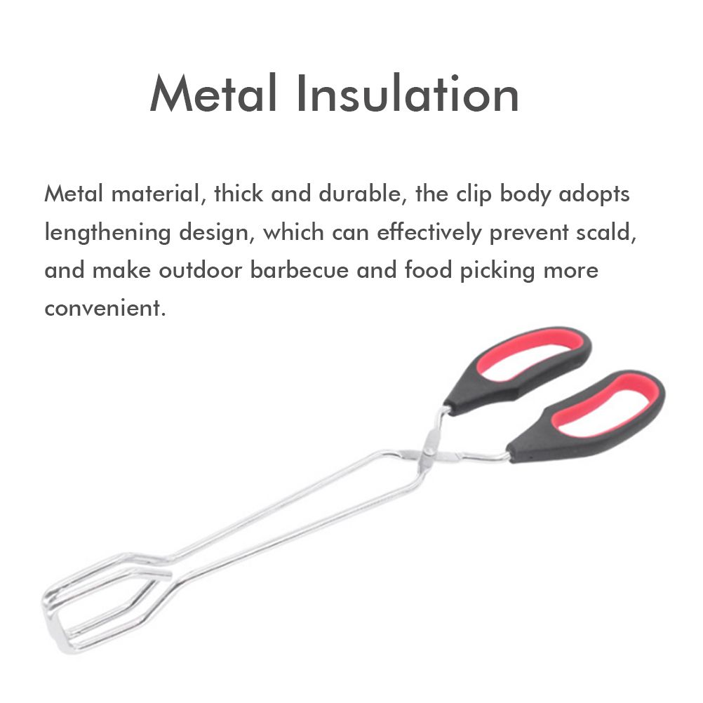 3PCS Scissor Tongs 12Inch/ 11Inch/ 9Inch Barbecue Scissor Tong Stainless Steel view 8