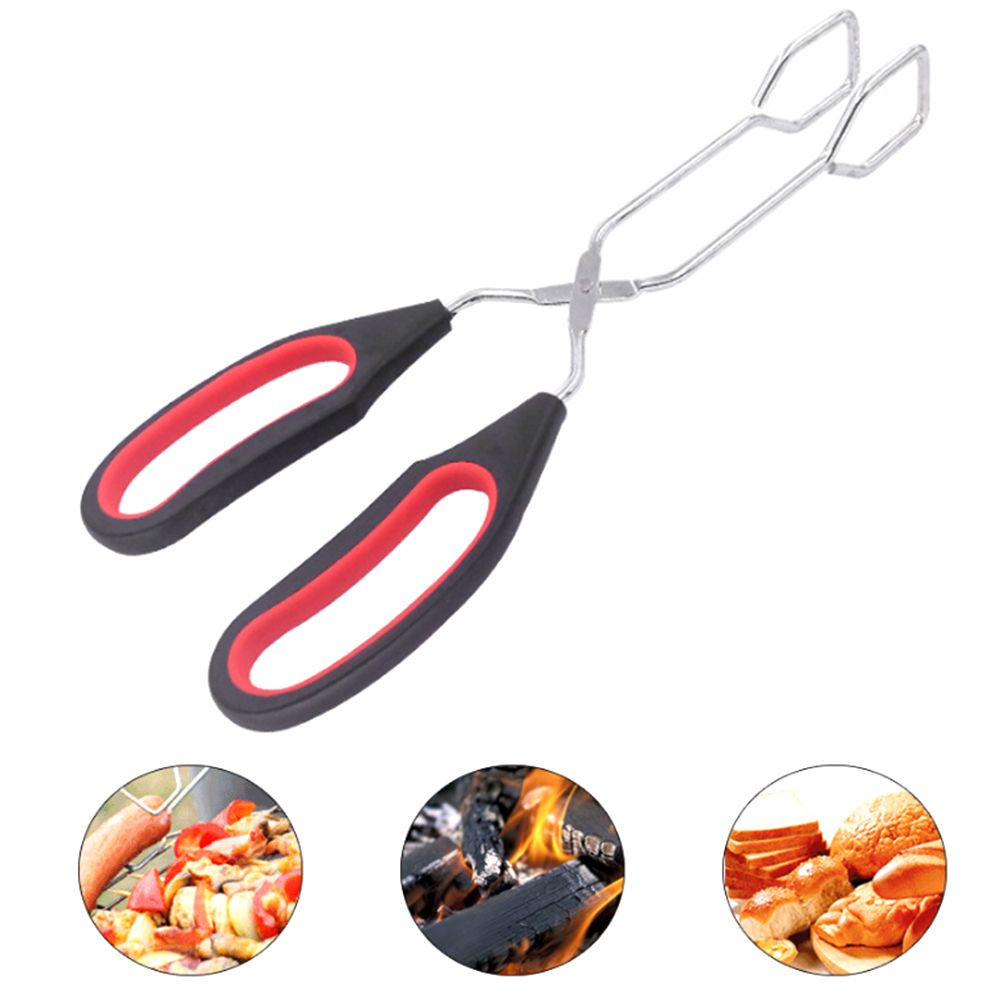 3PCS Scissor Tongs 12Inch/ 11Inch/ 9Inch Barbecue Scissor Tong Stainless Steel view 10