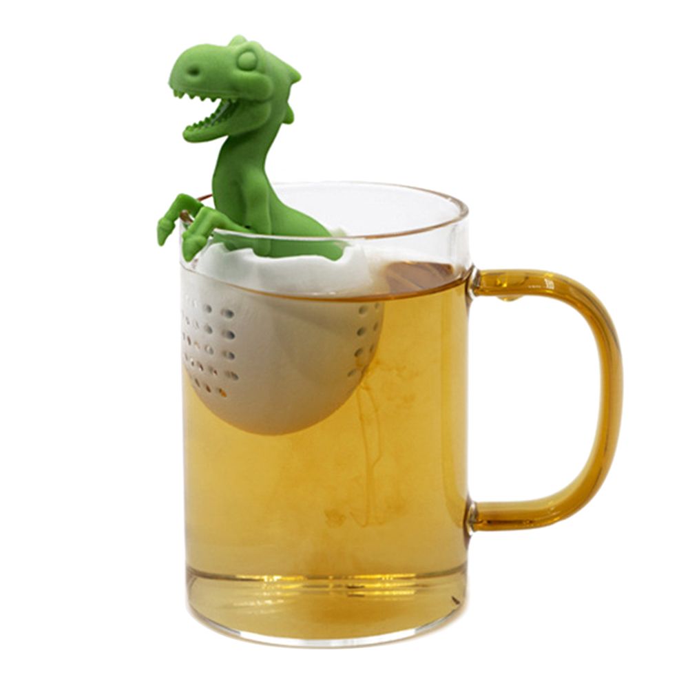 Dinosaurs Shaped Tea Filter Silicone Tea Infuser Heat Resistant Lovely Baby view 2