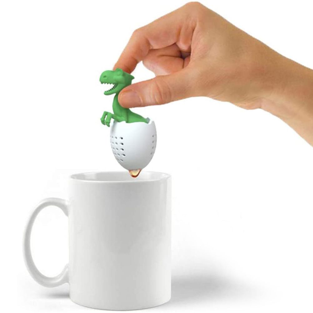 Dinosaurs Shaped Tea Filter Silicone Tea Infuser Heat Resistant Lovely Baby view 7