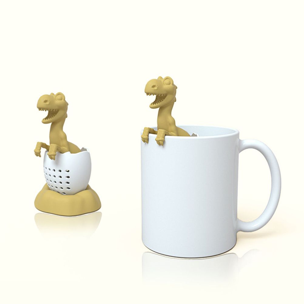 Dinosaurs Shaped Tea Filter Silicone Tea Infuser Heat Resistant Lovely Baby view 3