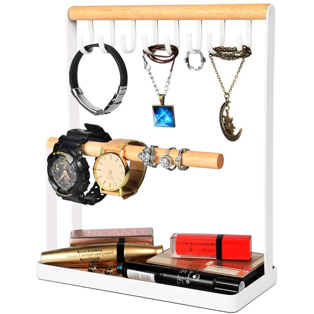 Wooden Jewelry Stand Multifunctional Jewelry Organizer Jewelry Display Stand view 3