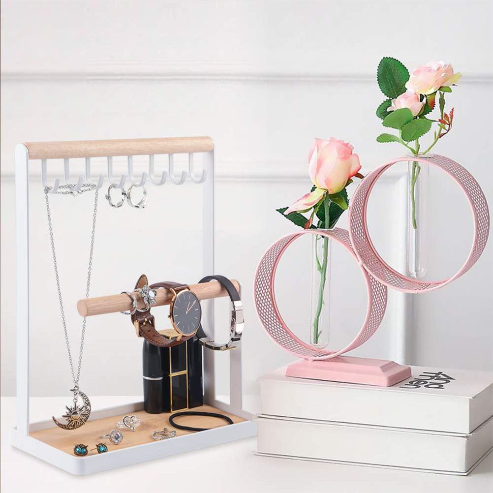 Wooden Jewelry Stand Multifunctional Jewelry Organizer Jewelry Display Stand view 4