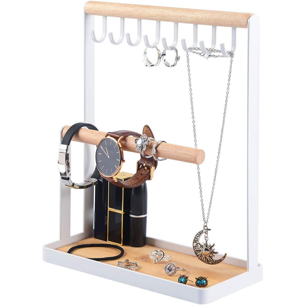 Wooden Jewelry Stand Multifunctional Jewelry Organizer Jewelry Display Stand view 5