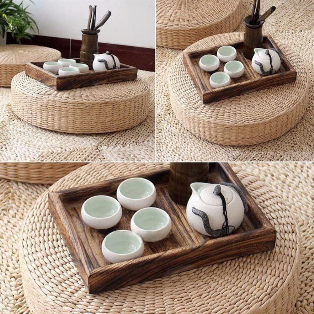 Chair Seat Mat Grass Cushion Pad Floor Mat Yoga Zen Handmade Round Straw Weave view 9