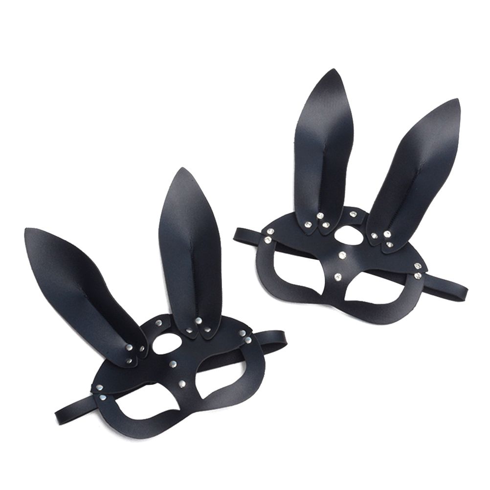 Women Sexy Rabbit Ears Mask Cute Bunny Long Ears Face Mask Halloween view 5