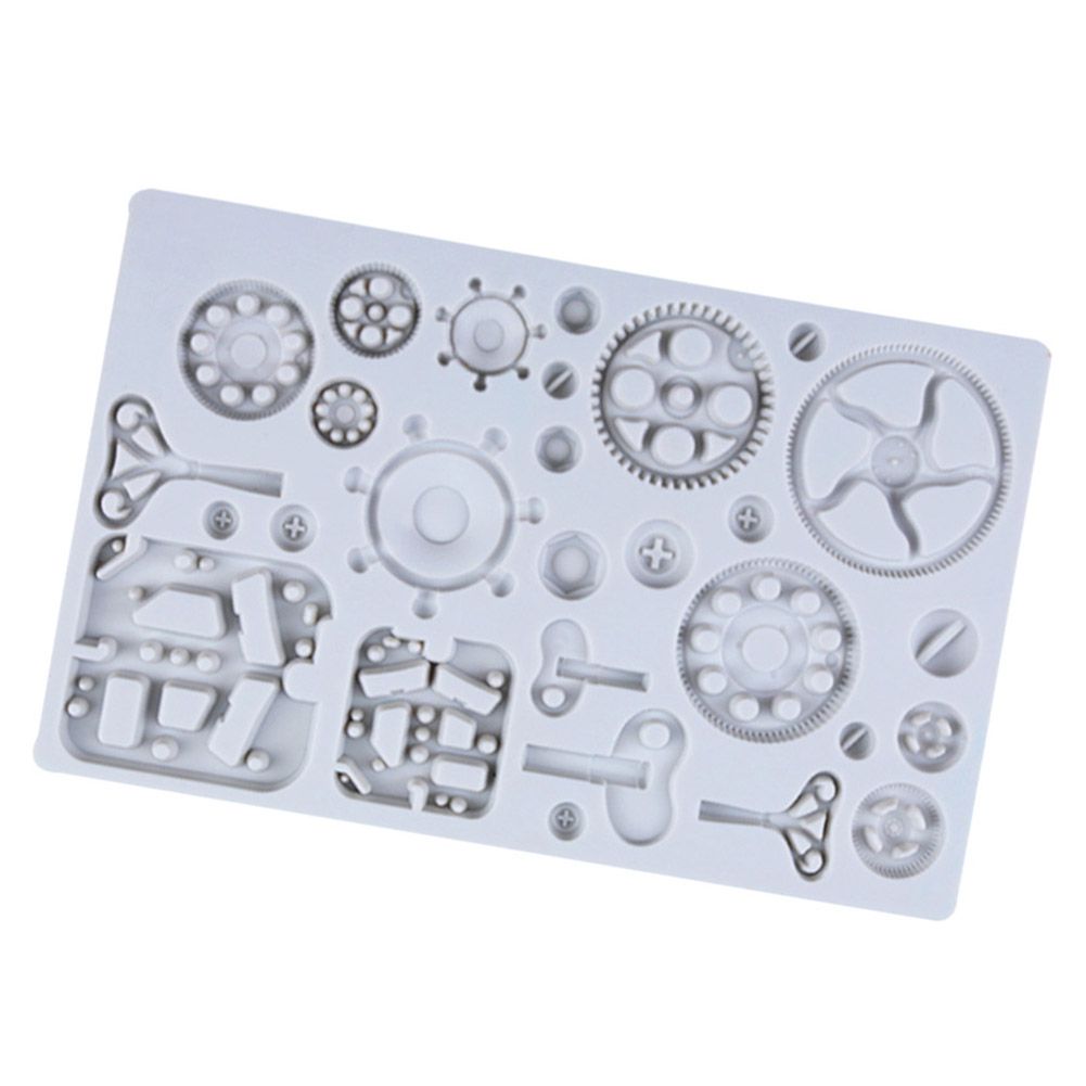 Vintage Gears Mold Steam Punk Chocolate Mould Silicone Cake Decorating Mold view 4