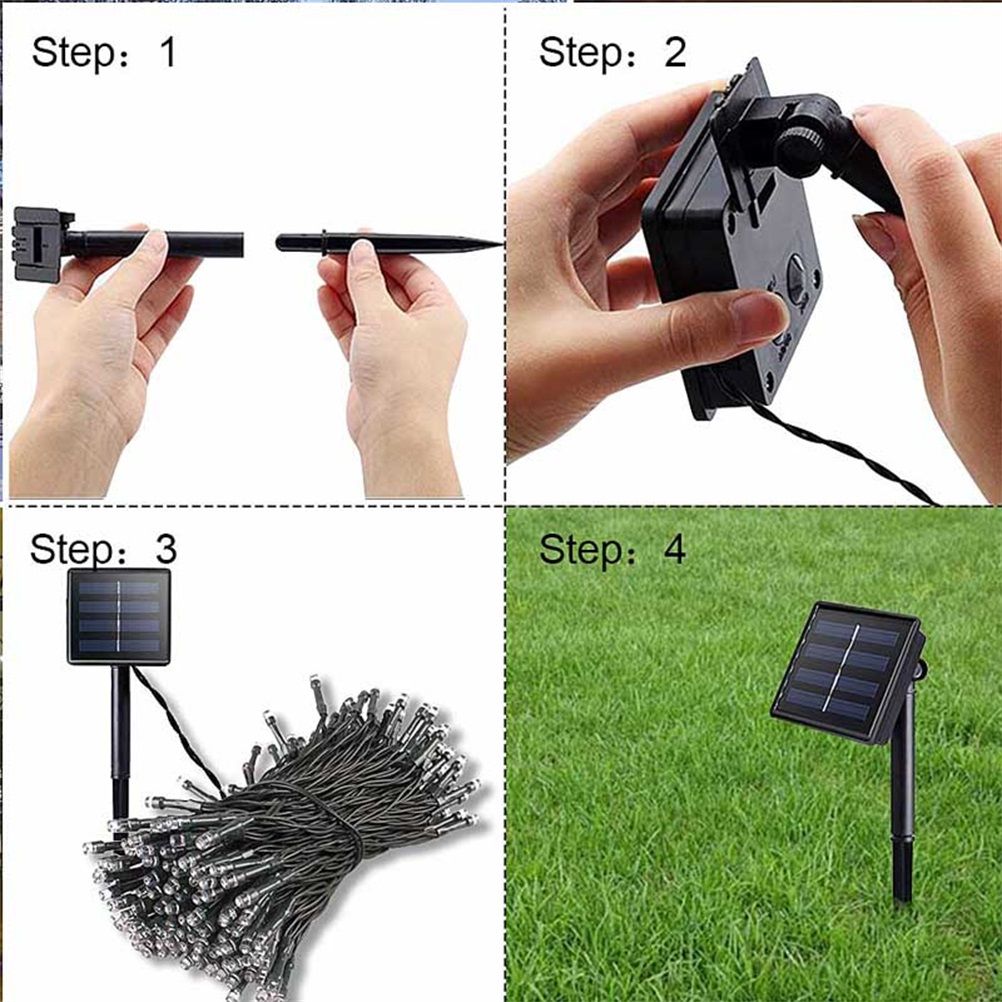 22M 200LEDs Solar String Light Waterproof Solar String Lights Outdoor Garden view 3