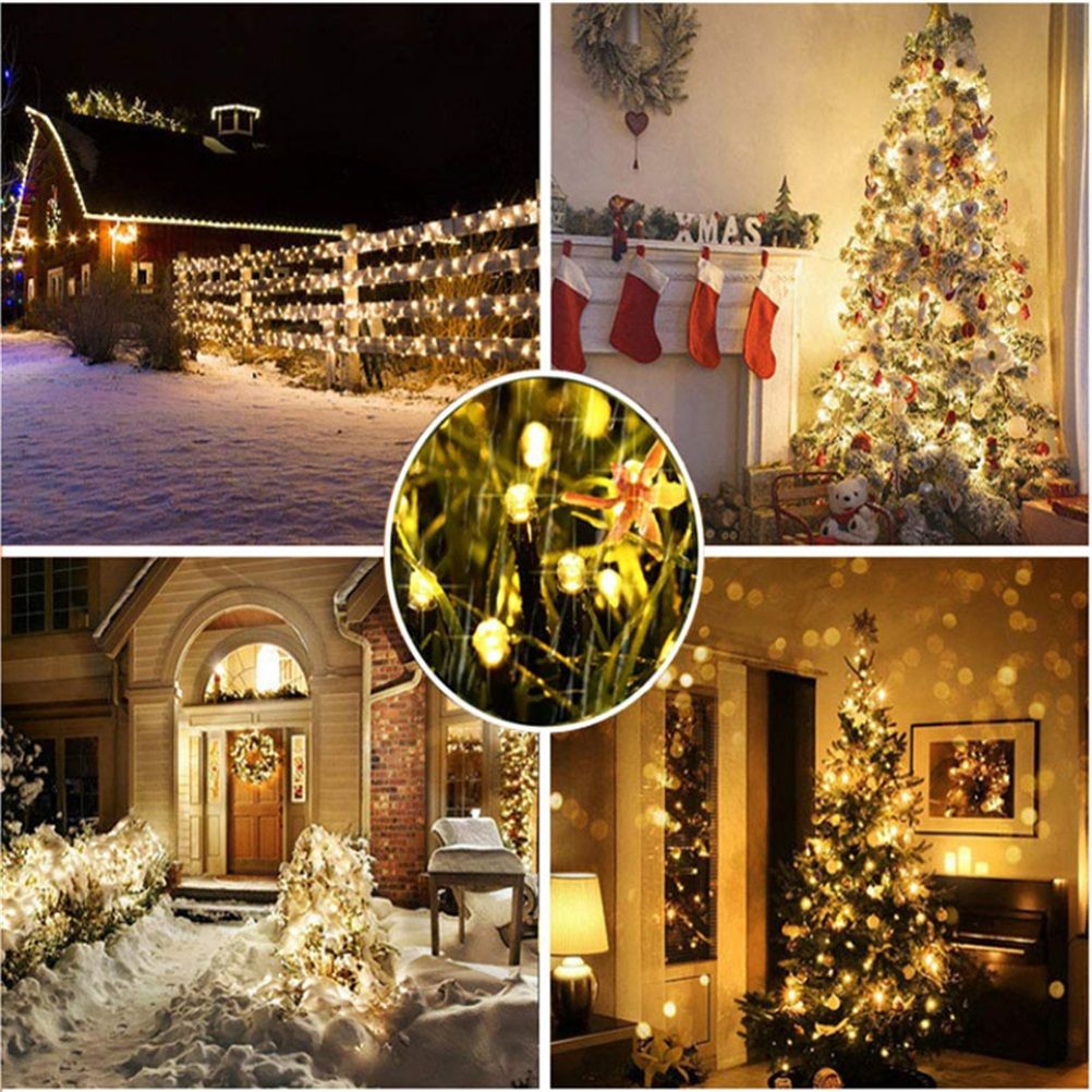 22M 200LEDs Solar String Light Waterproof Solar String Lights Outdoor Garden view 5