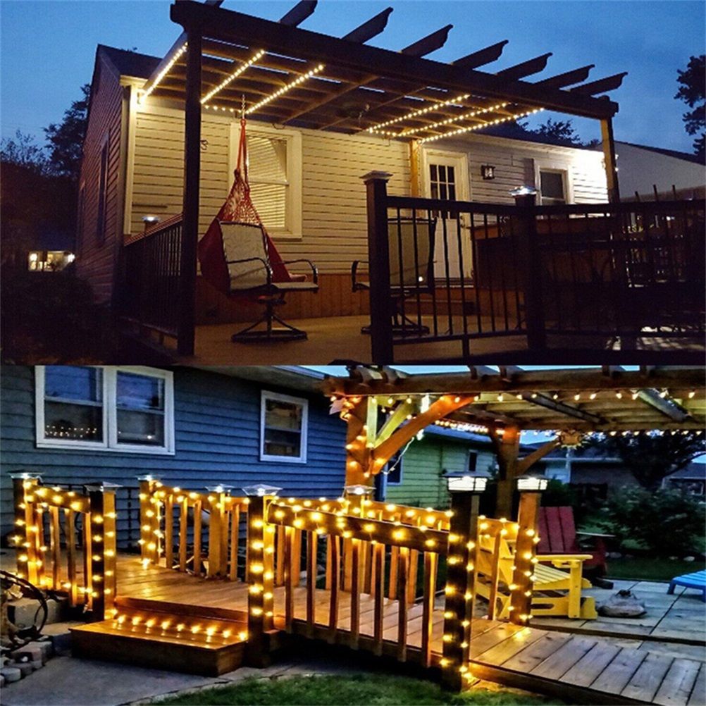 22M 200LEDs Solar String Light Waterproof Solar String Lights Outdoor Garden view 7