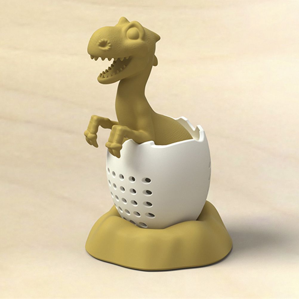 Dinosaur Shaped Tea Filter Silicone Tea Infuser Reusable Tea Bag Strainer view 2