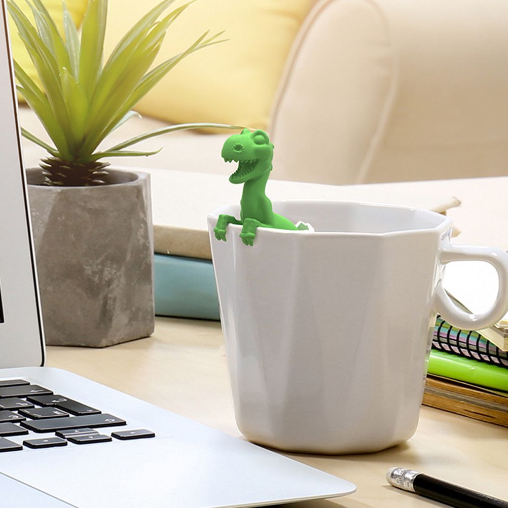 Dinosaur Shaped Tea Filter Silicone Tea Infuser Reusable Tea Bag Strainer view 7