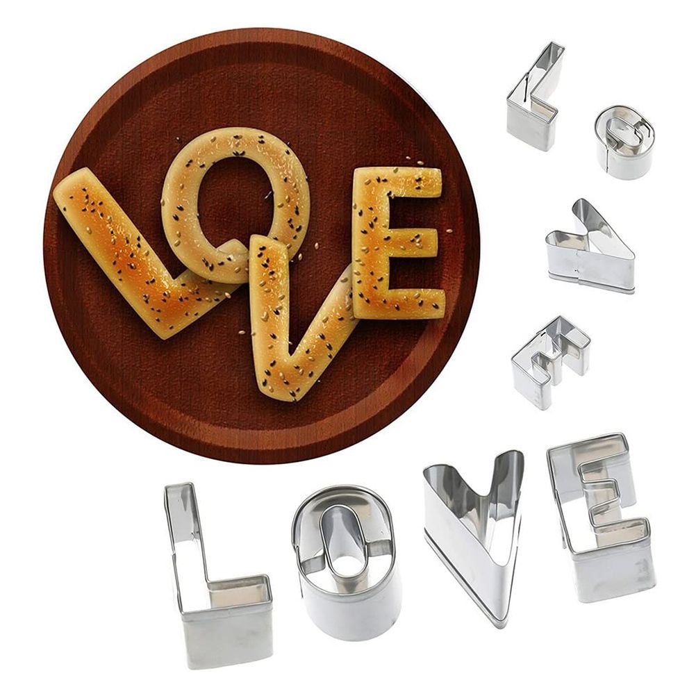 Mini Letter Cutters Stainless Steel Alphabet Cutter Set Baking Mold Tools for view 5